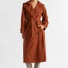 Seed Heritage Jackets & Vests-Trench Coat Burnt Brick