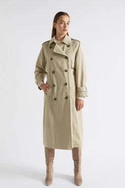 Seed Heritage Jackets & Vests-Trench Coat Cool Sand