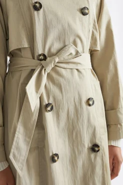 Seed Heritage Jackets & Vests-Trench Coat Cool Sand