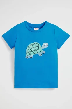 Seed Heritage T-Shirts & Tops-Turtle Tee Bluebell