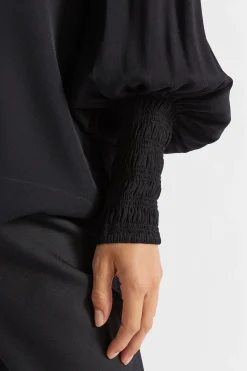 Seed Heritage T-Shirts & Tops-Twill Billow Blouse Black