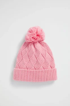 Seed Heritage Beanies-Twisted Cable Beanie Camelia