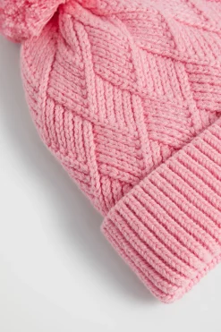 Seed Heritage Beanies-Twisted Cable Beanie Camelia