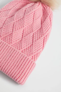 Seed Heritage Hats & Beanies & Caps-Twisted Cable Beanie Camelia