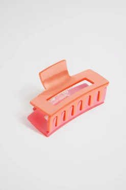 Seed Heritage Hair Accessories-Two Tone Claw Clip Orange