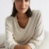 Seed Heritage Hats & Gloves-Two Tone Rib Knit Beanie Light Storm