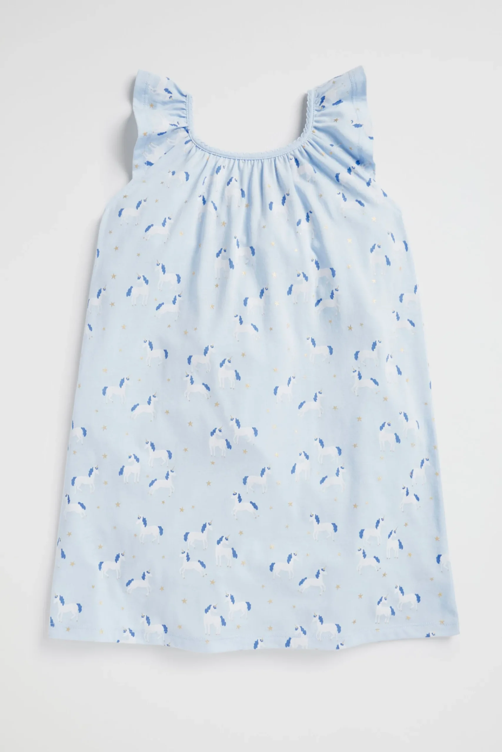 Seed Heritage Pyjamas & Sleepwear-Unicorn Nightie Baby Blue