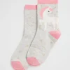Seed Heritage Socks-Unicorn Sock Grey Marle
