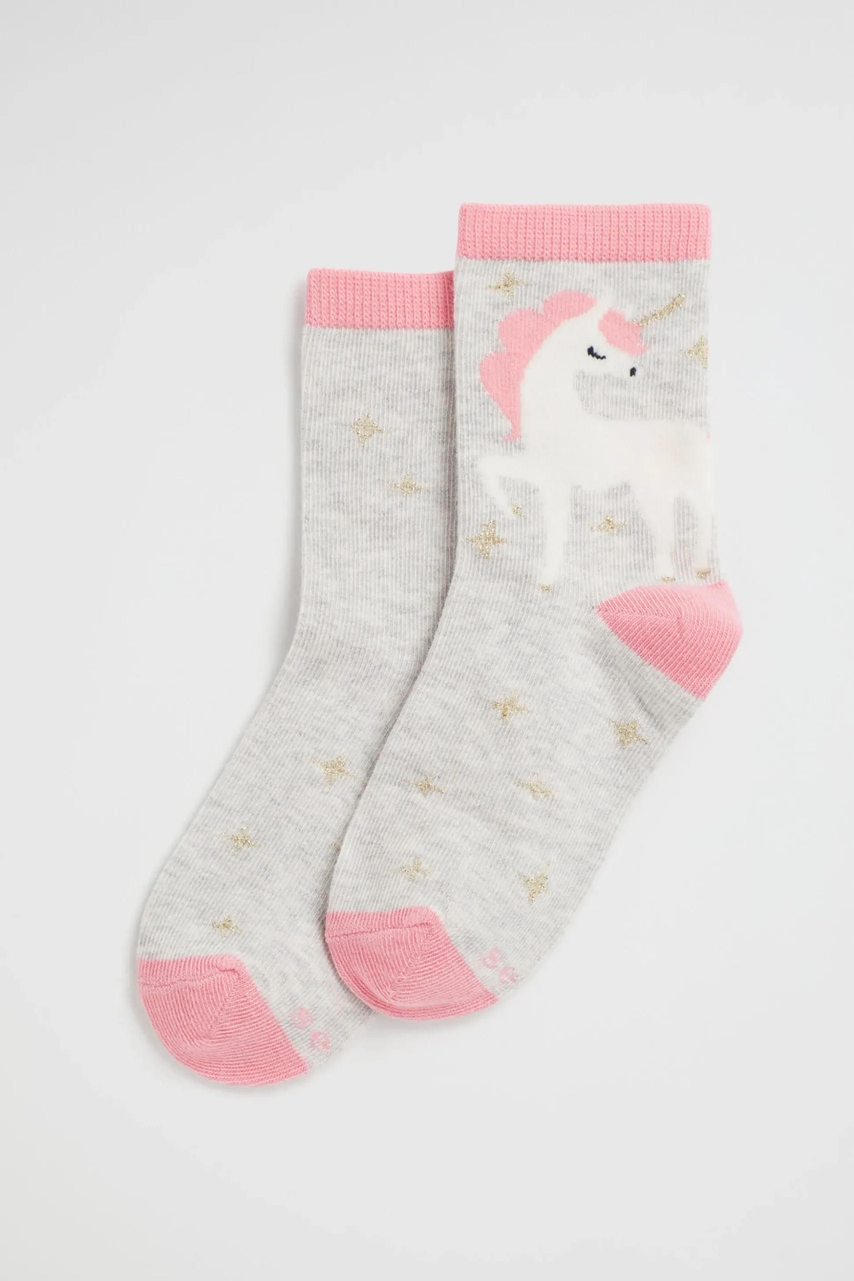 Seed Heritage Socks-Unicorn Sock Grey Marle