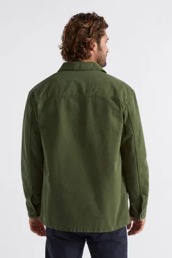 Seed Heritage Jackets & Vests-Utility Overshirt Dark Khaki