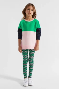Seed Heritage Pants-Variegated Stripe Legging Midnight Multi