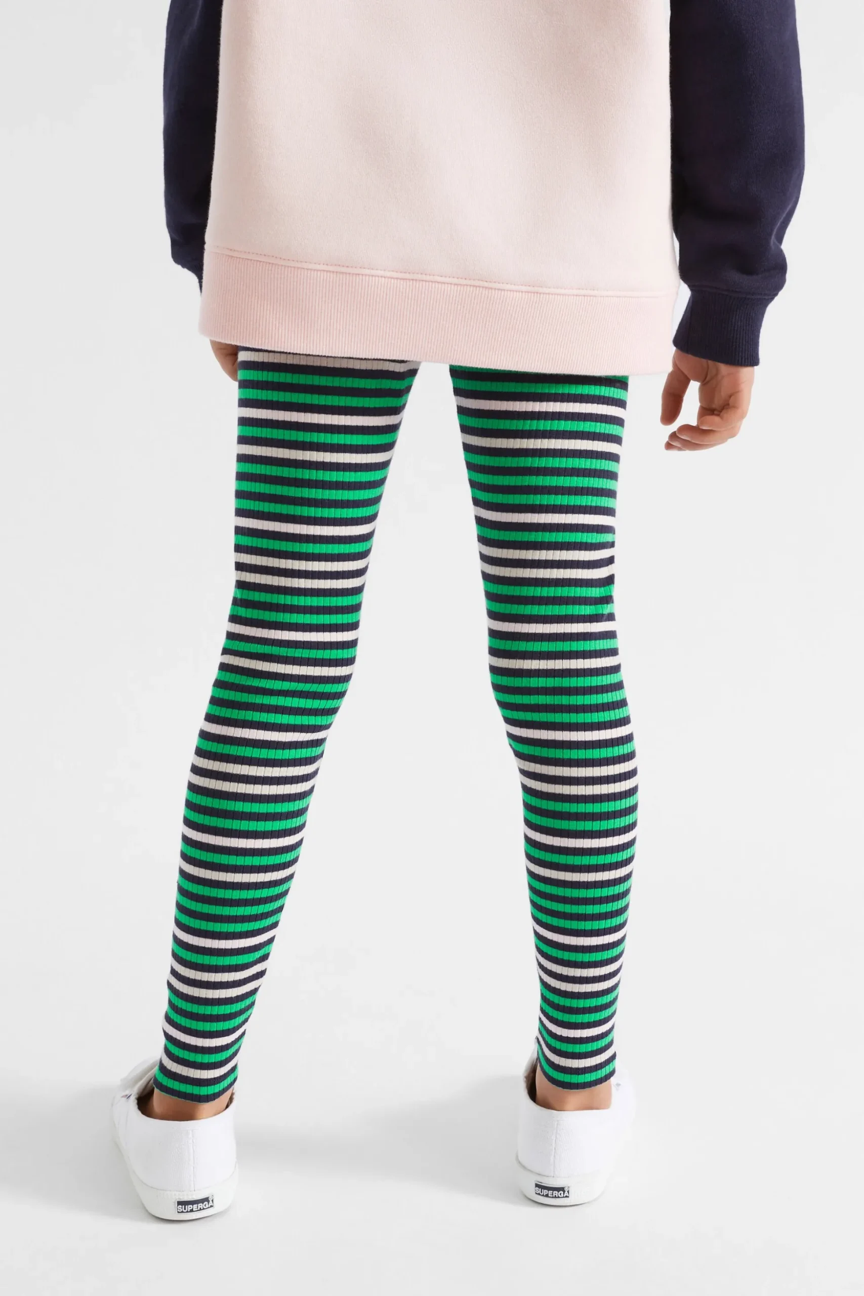 Seed Heritage Pants-Variegated Stripe Legging Midnight Multi