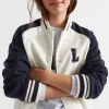 Seed Heritage Jackets & Vests-Varsity Bomber Vintage Cream