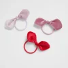 Seed Heritage Hair Accessories-Velvet Bow Elastic Pack Multi