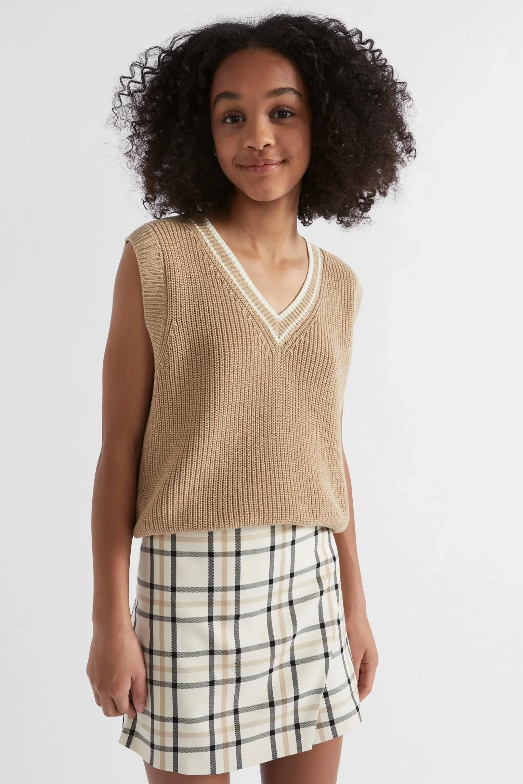 Seed Heritage Jackets & Vests-V-Neck Vest Ecru