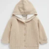 Seed Heritage Knitwear & Sweaters-Waffle Knit Sherpa Hoodie Neutral