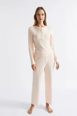 Seed Heritage Sleepwear-Waffle Sleep Bottom Blush