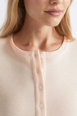 Seed Heritage Sleepwear-Waffle Sleep Top Blush