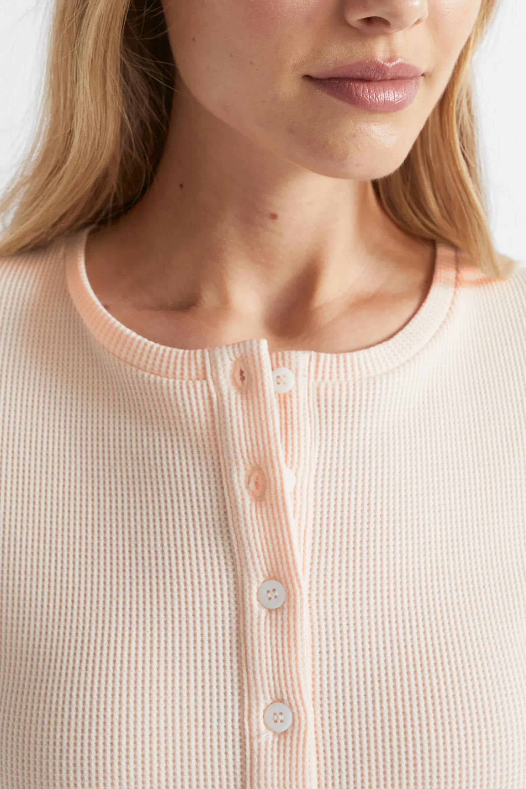 Seed Heritage Sleepwear-Waffle Sleep Top Blush