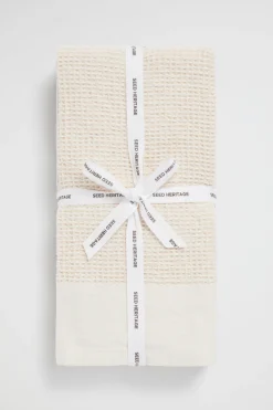 Seed Heritage Kitchen & Dining-Waffle Teatowel Set Of Two Blush