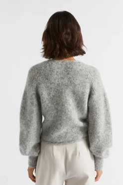 Seed Heritage Knitwear & Sweaters-Wool Blend Twist Knit Silver Marle