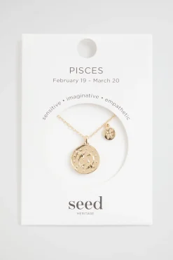 Seed Heritage Jewellery-Zodiac Necklace Pisces